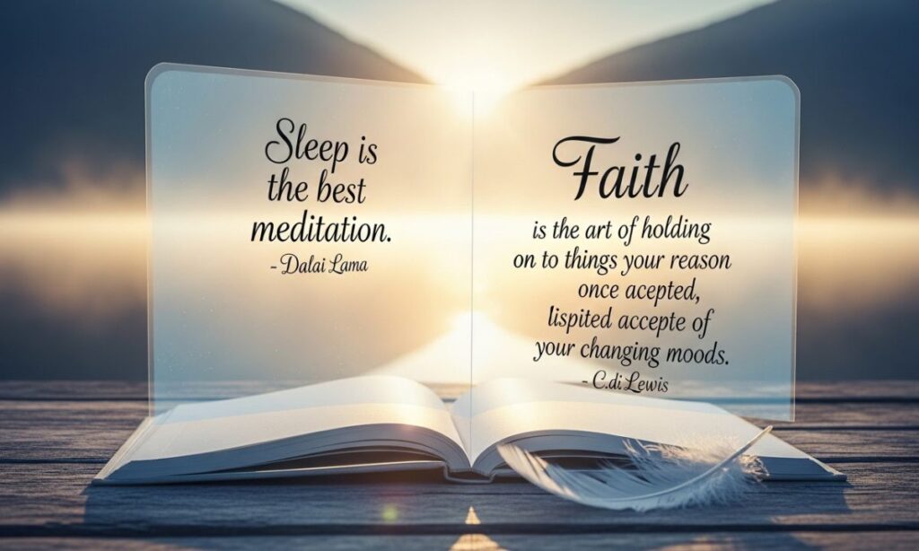 Comforting Quotes About Sleep and Faith