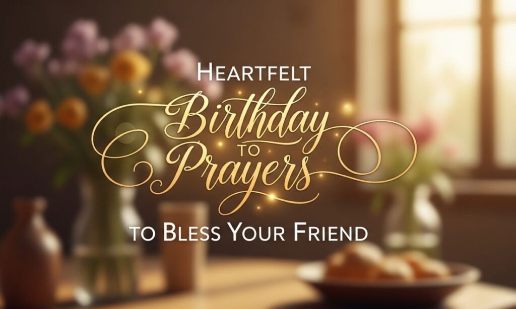 Heartfelt Birthday Prayers to Bless Your Friend