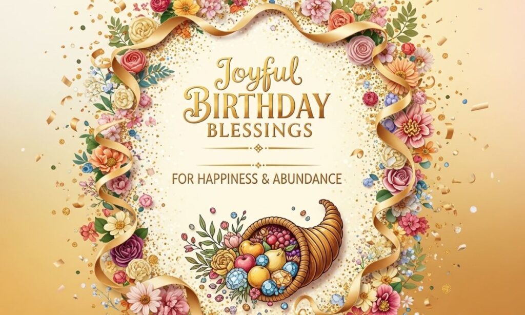 Joyful Birthday Blessings For Happiness & Abundance