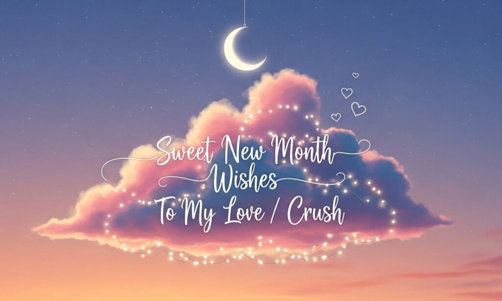Sweet New Month Wishes To My Love Crush (Him or Her) 