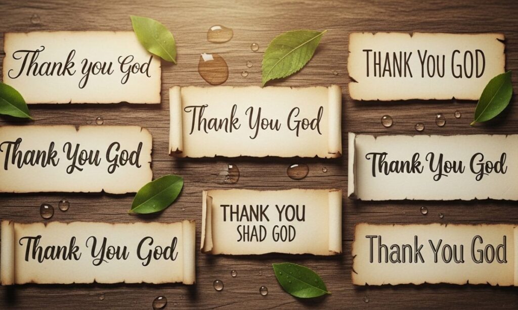 Thank You God Quotes