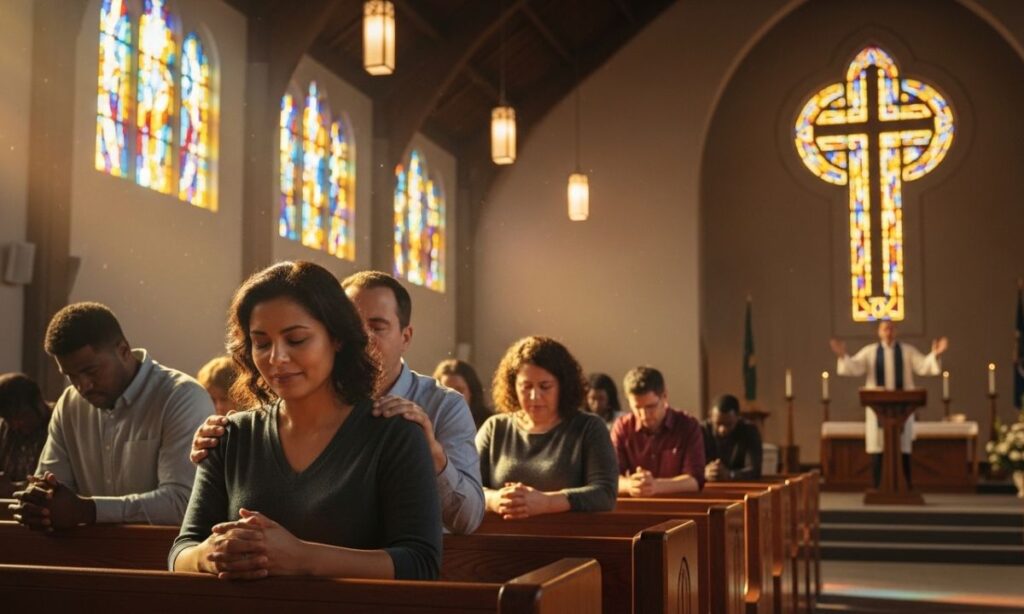 Uplifting Christian Closing Prayer for Meeting in Worship and Church Service