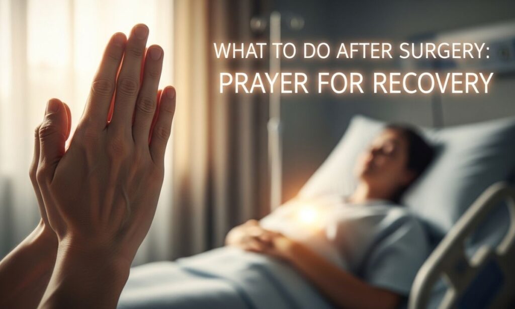 What to Do After Surgery Prayer for Recovery