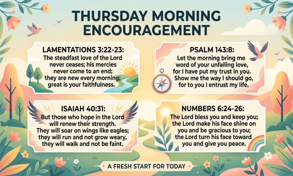 Bible Verses for Thursday Morning Encouragement