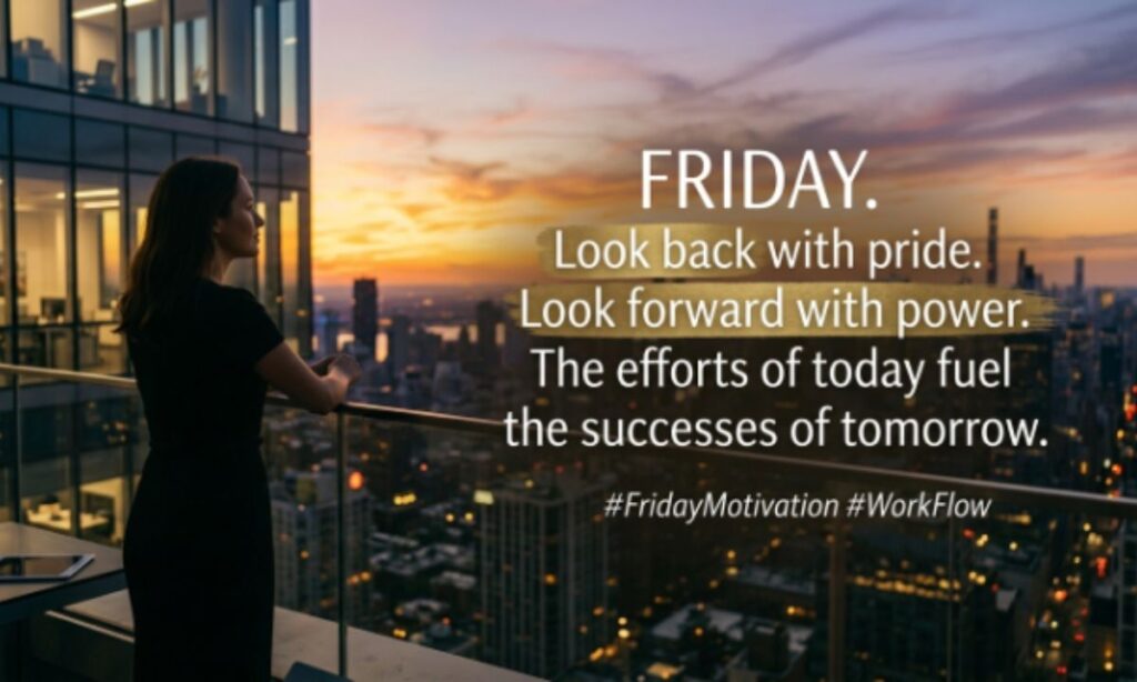 Positive Friday Motivational Quotes for Work