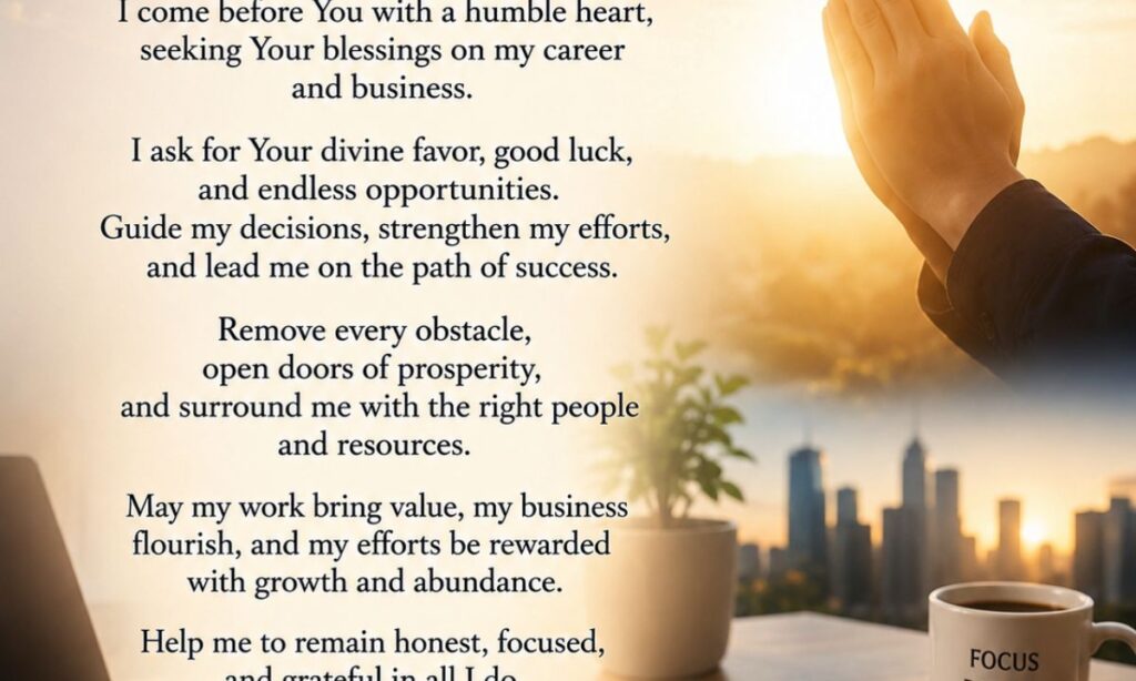 Prayer for Luck and Success in Career and Business