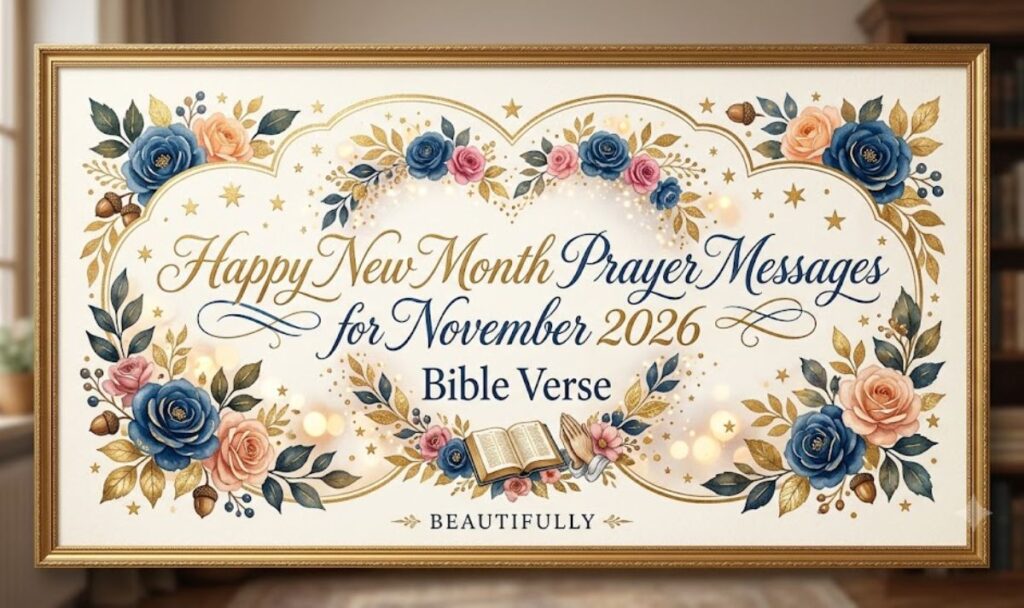 Happy New Month Prayer Messages for November 2026 Bible Verse