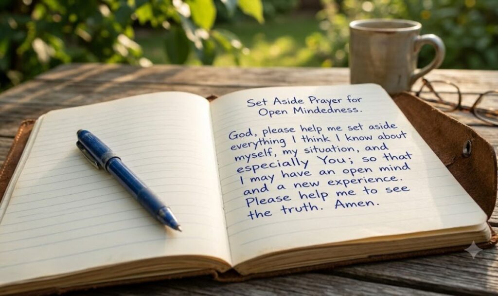 Set Aside Prayer For Open Mindedness