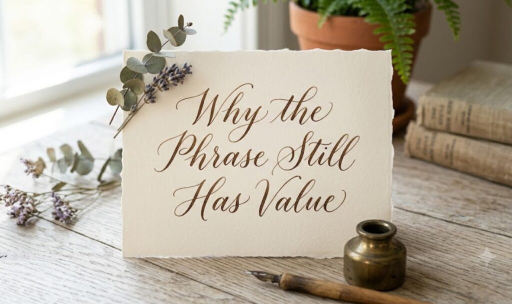 Why the Phrase Still Has Value