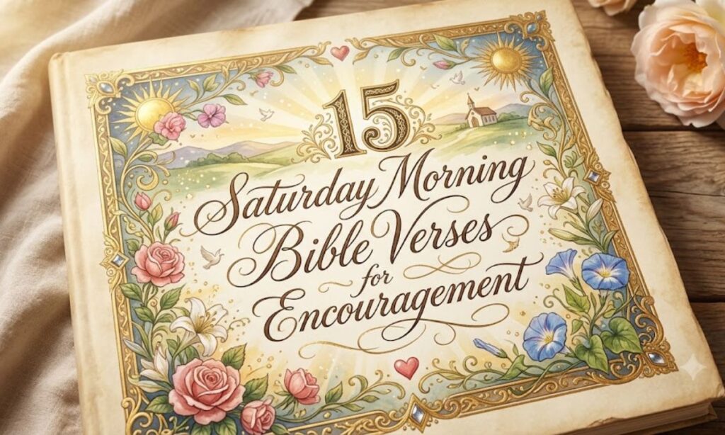 15 Saturday Morning Bible Verses for Encouragement