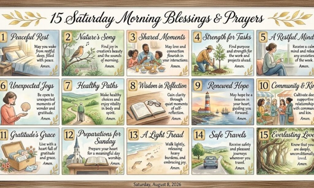 15 Saturday Morning Blessings and Prayers