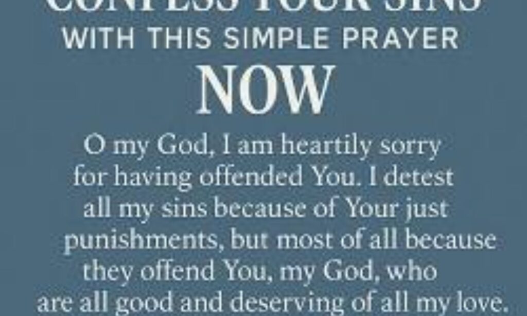 A Simple Prayer for Confession You Can Use Anytime