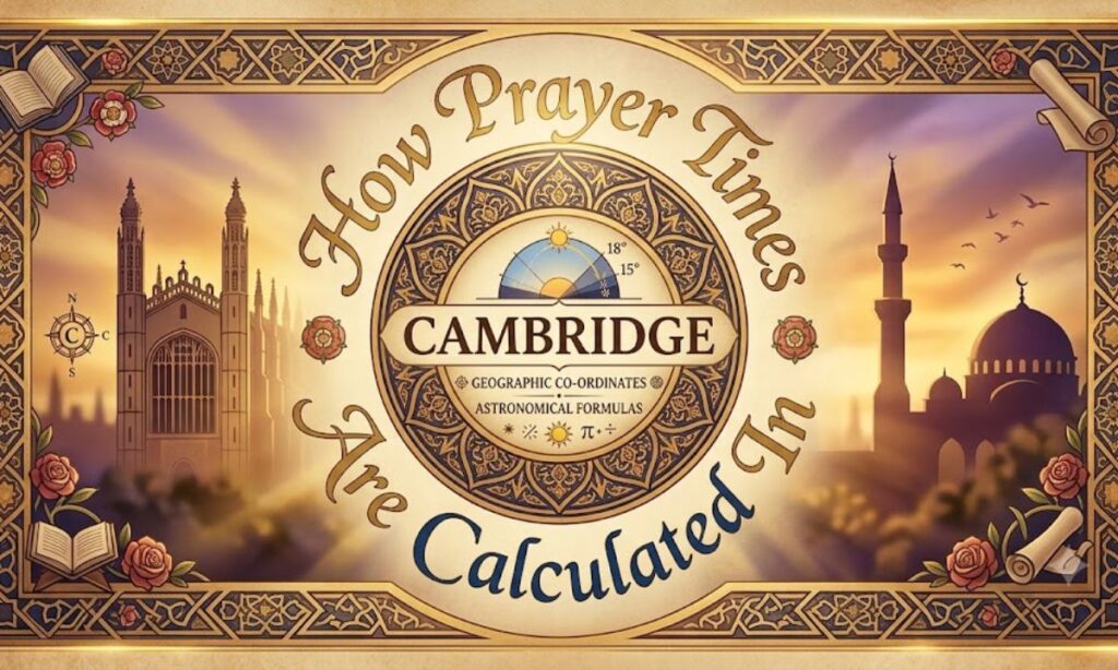How Prayer Times Are Calculated In Cambridge