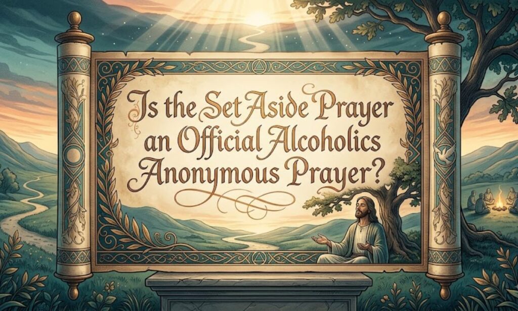 Is the Set Aside Prayer an Official Alcoholics Anonymous Prayer