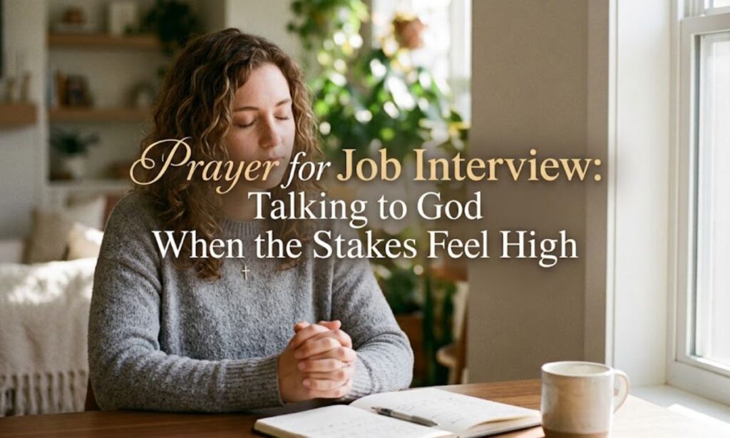 No Time for a Long Prayer Before Your Job Interview Try This
