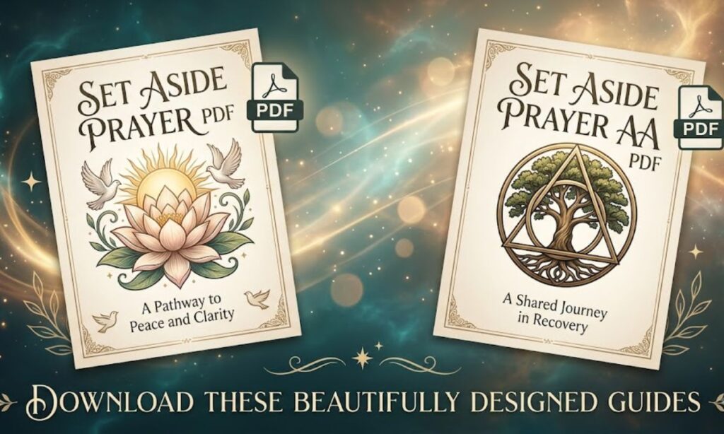 Set Aside Prayer PDF and Set Aside Prayer AA PDF