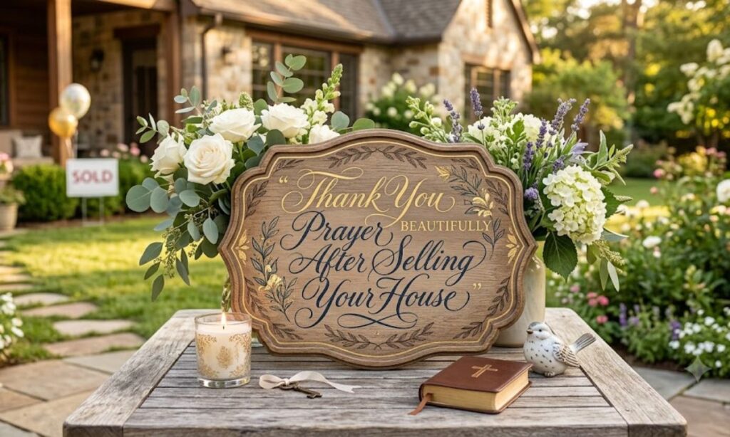 Thank You Prayer After Selling Your House