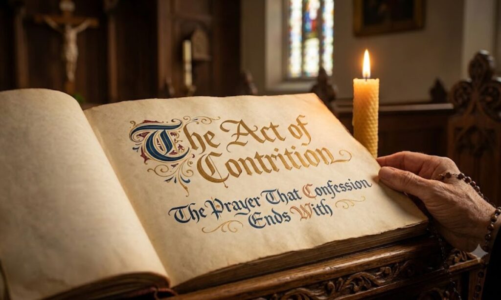 The Act of Contrition The Prayer That Confession Ends With