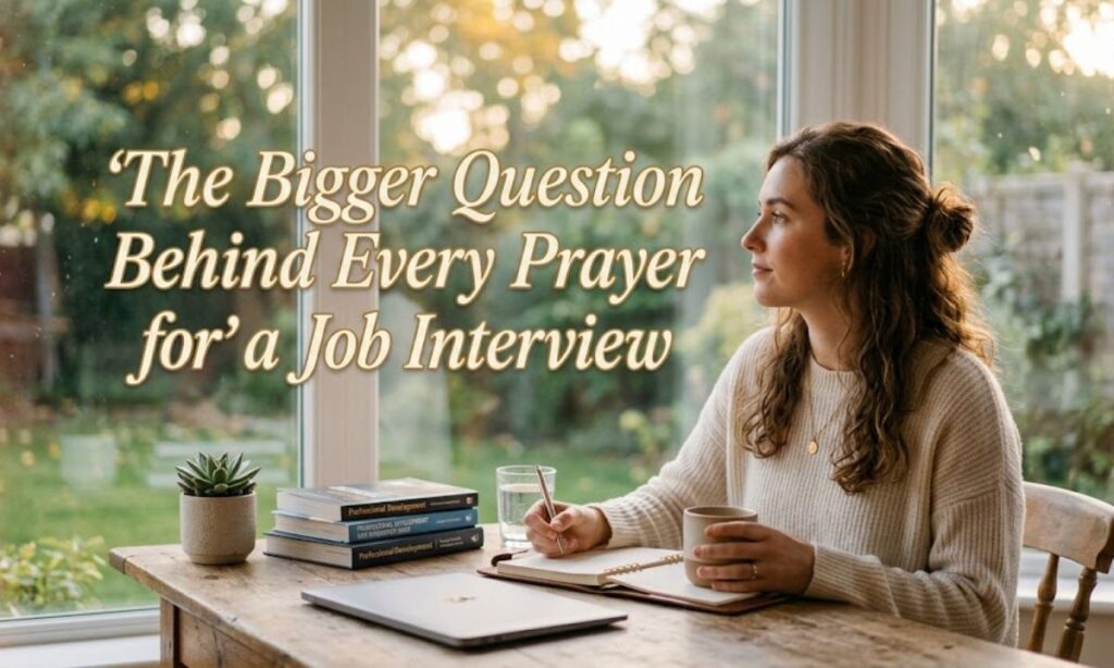 The Bigger Question Behind Every Prayer for a Job Interview