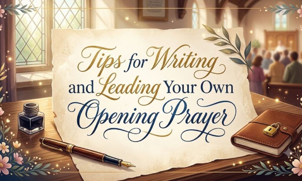 Tips for Writing and Leading Your Own Opening Prayer
