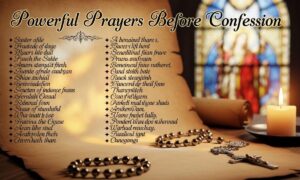 60 + Powerful Prayer Before Confession for Spiritual Cleansing and Forgiveness