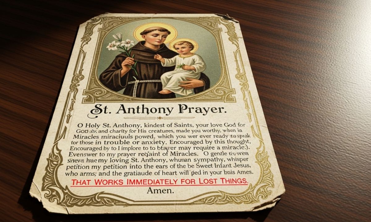 St Anthony Prayer That Works Immediately for Lost Things