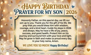 77+Amazing Happy Birthday Prayer for My Son 2026d