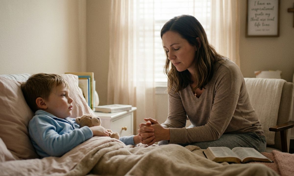 Prayer for Sick Child Healing, Strength, & God’s Comfort