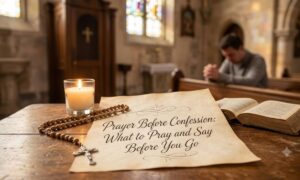Prayer Before Confession What to Pray and Say Before You Go