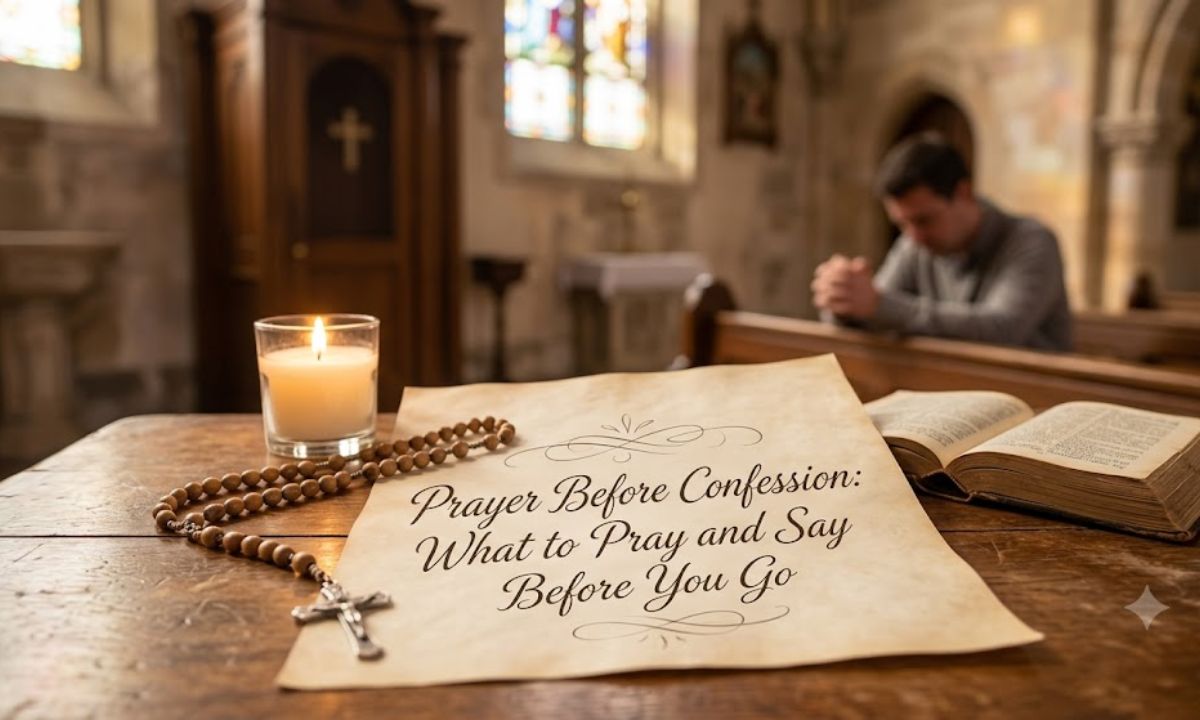 Prayer Before Confession What to Pray and Say Before You Go