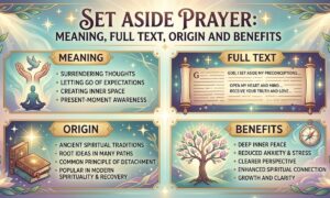 Set Aside Prayer Meaning, Full Text, Origin and Benefits