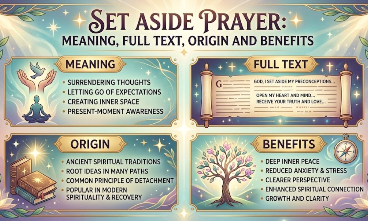 Set Aside Prayer Meaning, Full Text, Origin and Benefits